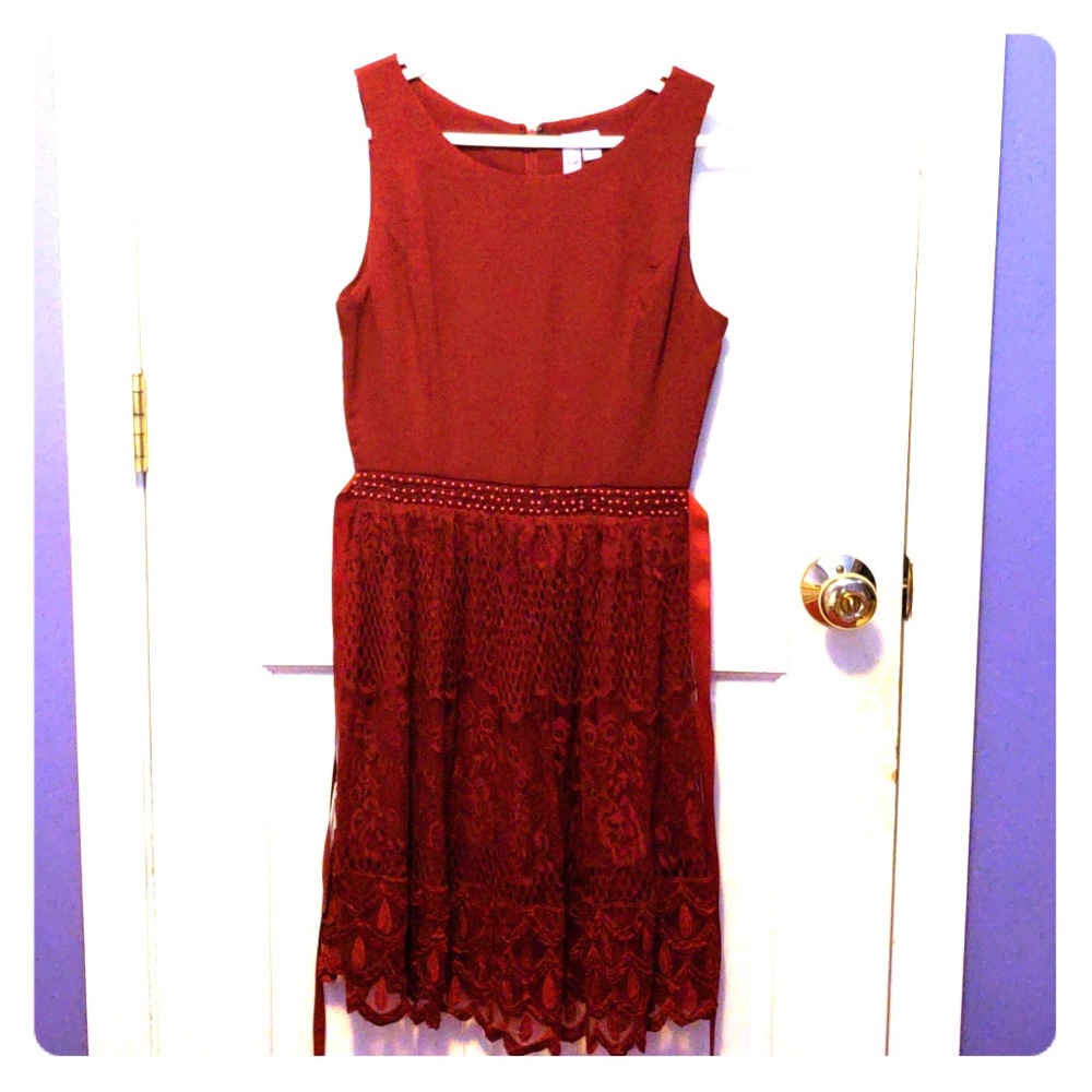 Dark red dress from Francesca's.